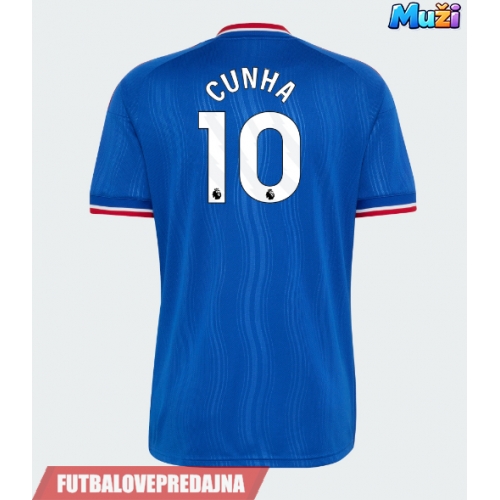 Lacne Muži Futbalové dres Manchester United Matheus Cunha #10 2026-27 Krátky Rukáv - Preč